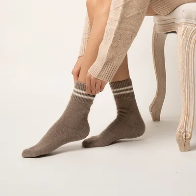 Korean Style Girls School Uniform Boots Cashmere Socks 1