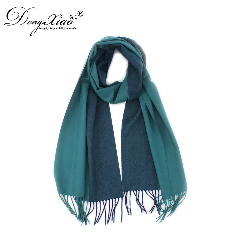 Plain Woven Cashmere Shawl Wrap Scarf for Women 2