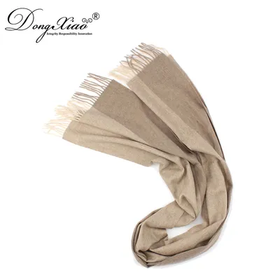 Undyed Natural Color Winter Cashmere Scarf for Men 1