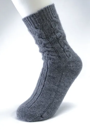 Custom Winter Thicken Knitting Cashmere Socks Men 1
