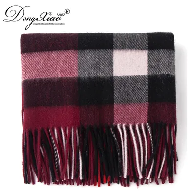30 X 180 Cm Wool Scarf Plaid Tartan 1