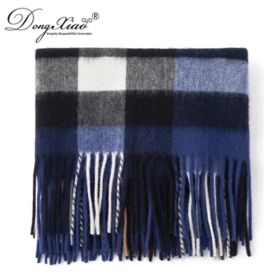 100 Lambs Wool Tartan Scarfs 1