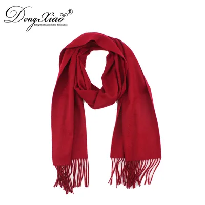 Thanksgiving Gift Girls Cashmere Scarf with Tassel 1