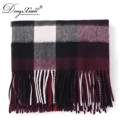Wholesale Ladies Wool Scarf Checked Pattern 1